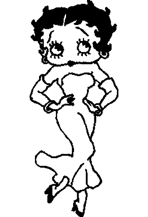 Malvorlage: Betty Boop (Karikaturen) #25957 - Kostenlose Malvorlagen zum Ausdrucken