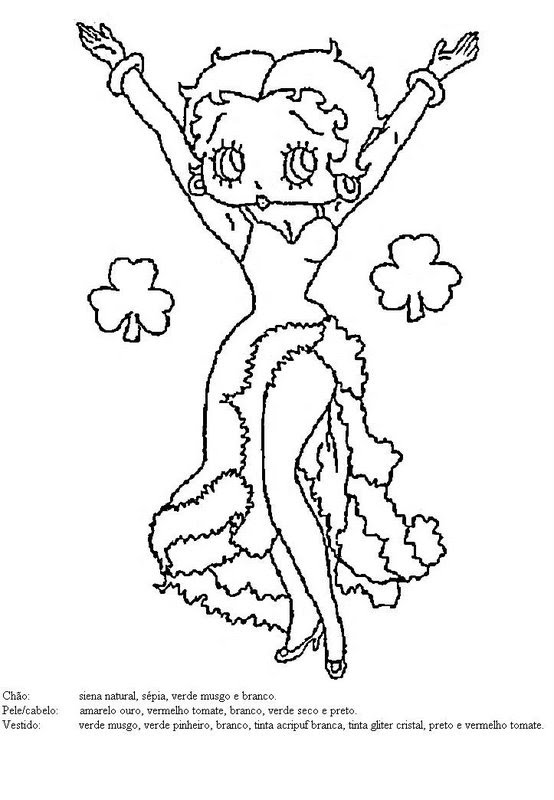 Malvorlage: Betty Boop (Karikaturen) #25958 - Kostenlose Malvorlagen zum Ausdrucken