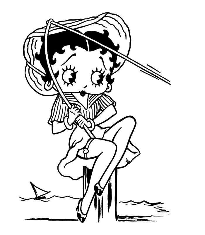 Malvorlage: Betty Boop (Karikaturen) #25965 - Kostenlose Malvorlagen zum Ausdrucken