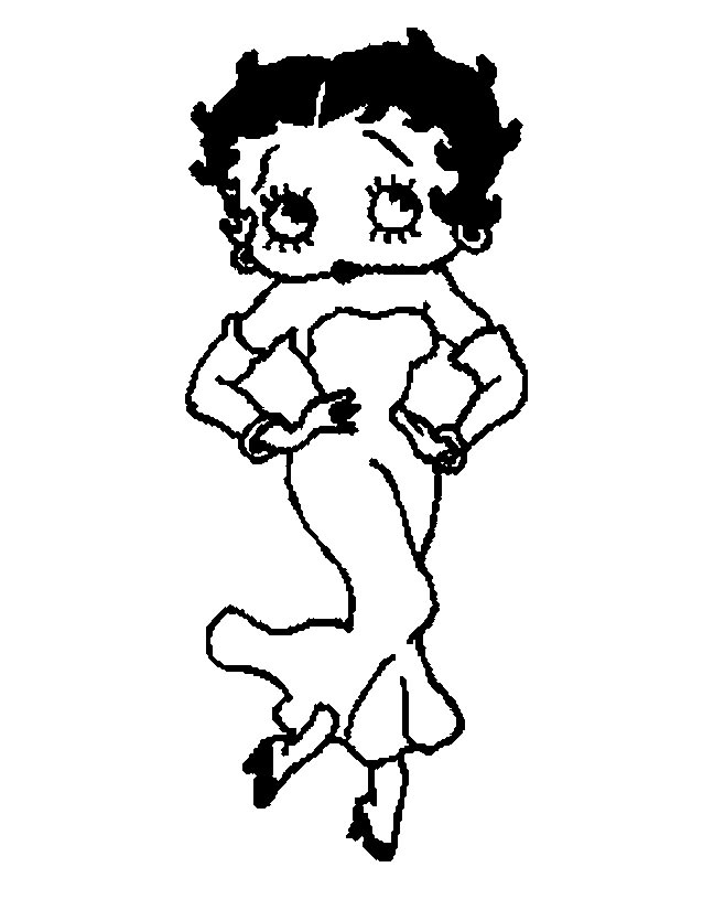 Malvorlage: Betty Boop (Karikaturen) #25968 - Kostenlose Malvorlagen zum Ausdrucken