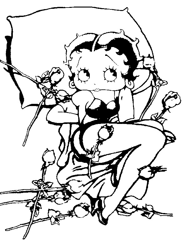 Malvorlage: Betty Boop (Karikaturen) #25971 - Kostenlose Malvorlagen zum Ausdrucken