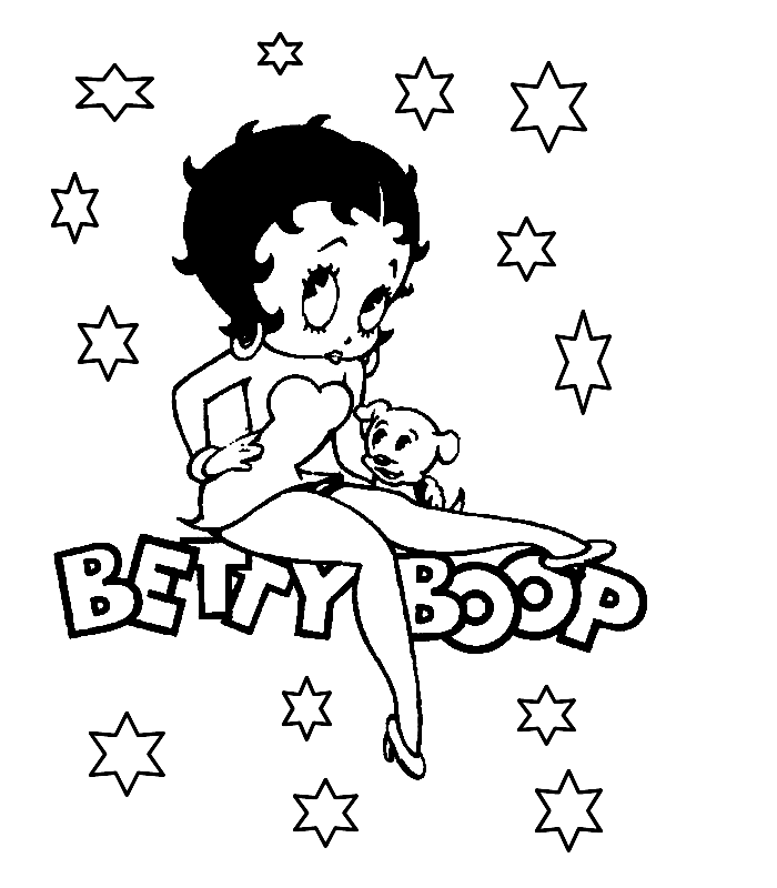 Malvorlage: Betty Boop (Karikaturen) #25974 - Kostenlose Malvorlagen zum Ausdrucken