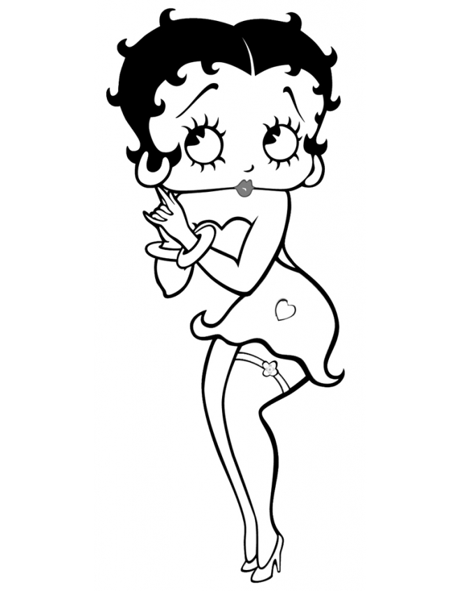 Malvorlage: Betty Boop (Karikaturen) #25978 - Kostenlose Malvorlagen zum Ausdrucken