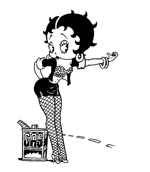 Malvorlage: Betty Boop (Karikaturen) #26012 - Kostenlose Malvorlagen zum Ausdrucken
