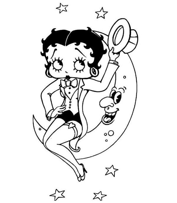 Malvorlage: Betty Boop (Karikaturen) #26019 - Kostenlose Malvorlagen zum Ausdrucken