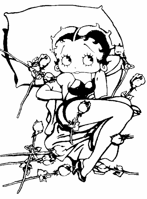 Malvorlage: Betty Boop (Karikaturen) #26020 - Kostenlose Malvorlagen zum Ausdrucken