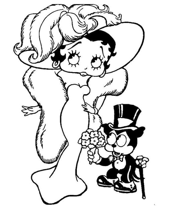 Malvorlage: Betty Boop (Karikaturen) #26026 - Kostenlose Malvorlagen zum Ausdrucken