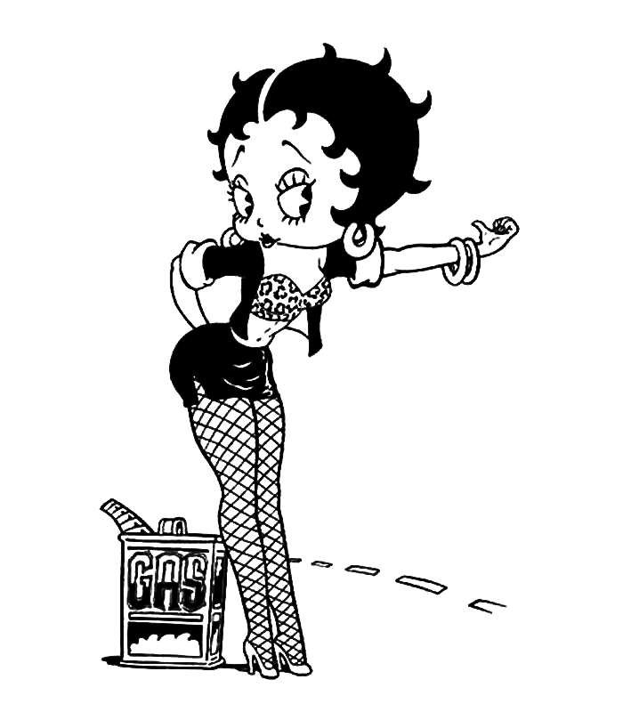 Malvorlage: Betty Boop (Karikaturen) #26038 - Kostenlose Malvorlagen zum Ausdrucken