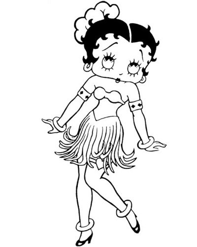 Malvorlage: Betty Boop (Karikaturen) #26052 - Kostenlose Malvorlagen zum Ausdrucken