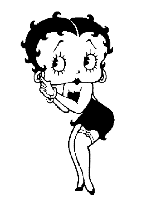 Malvorlage: Betty Boop (Karikaturen) #26062 - Kostenlose Malvorlagen zum Ausdrucken