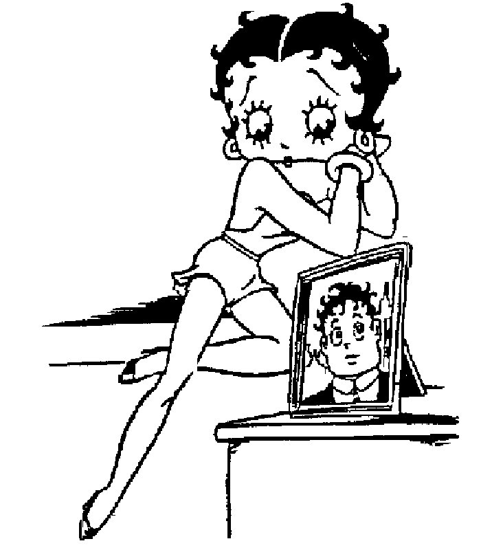 Malvorlage: Betty Boop (Karikaturen) #26082 - Kostenlose Malvorlagen zum Ausdrucken