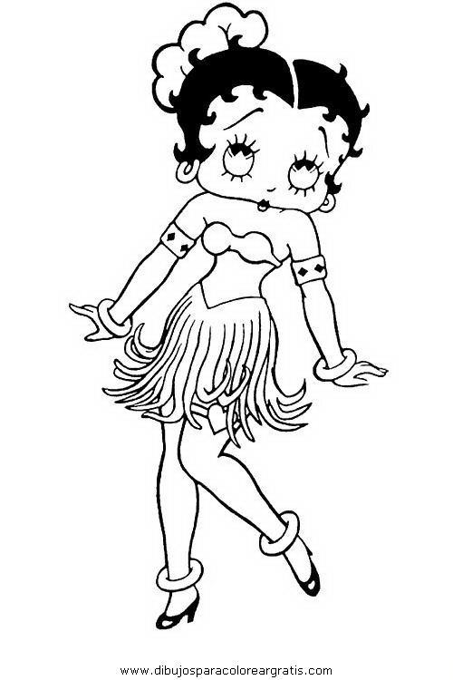 Malvorlage: Betty Boop (Karikaturen) #26083 - Kostenlose Malvorlagen zum Ausdrucken