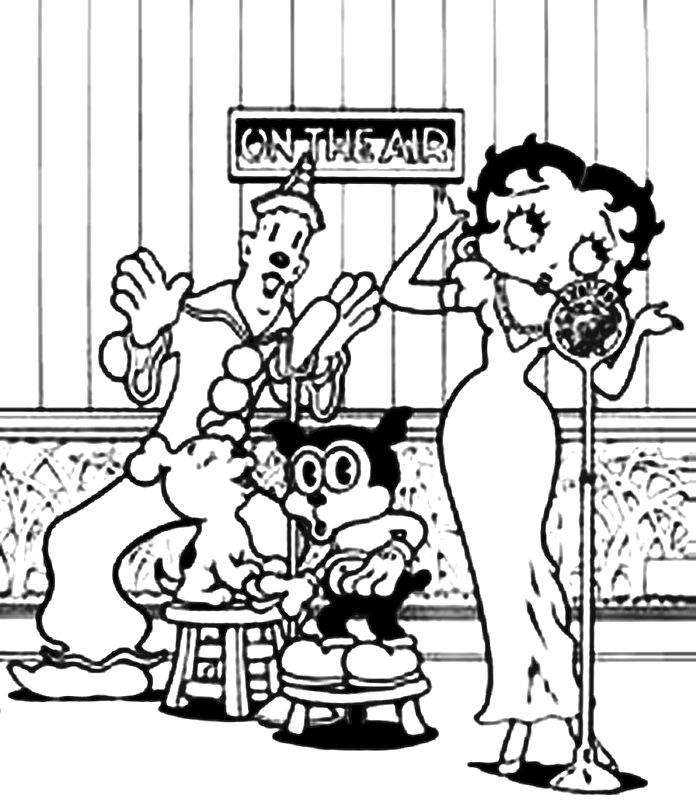 Malvorlage: Betty Boop (Karikaturen) #26088 - Kostenlose Malvorlagen zum Ausdrucken