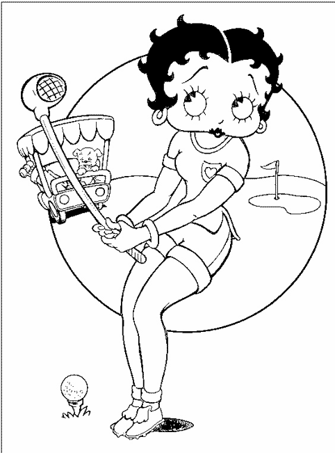 Malvorlage: Betty Boop (Karikaturen) #26107 - Kostenlose Malvorlagen zum Ausdrucken