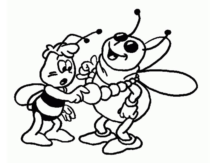 Malvorlage: Biene Maja (Karikaturen) #28226 - Kostenlose Malvorlagen zum Ausdrucken