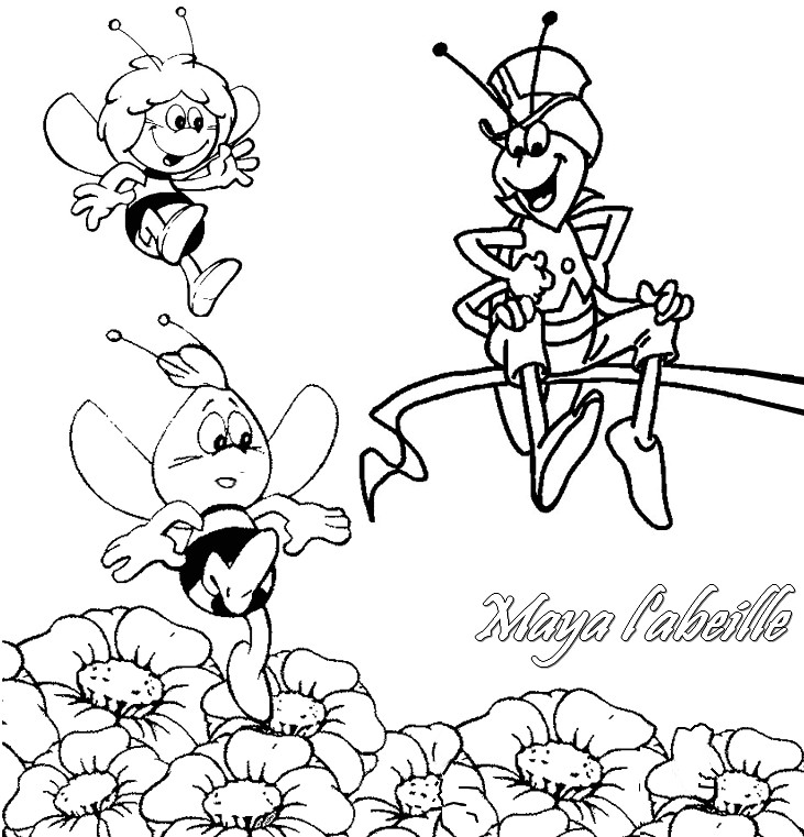 Malvorlage: Biene Maja (Karikaturen) #28255 - Kostenlose Malvorlagen zum Ausdrucken