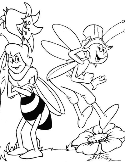 Malvorlage: Biene Maja (Karikaturen) #28294 - Kostenlose Malvorlagen zum Ausdrucken