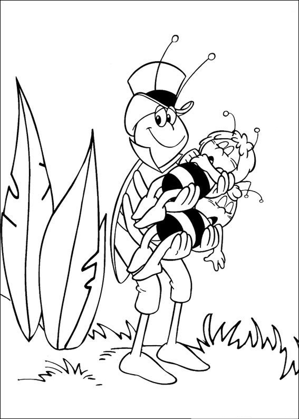 Malvorlage: Biene Maja (Karikaturen) #28299 - Kostenlose Malvorlagen zum Ausdrucken