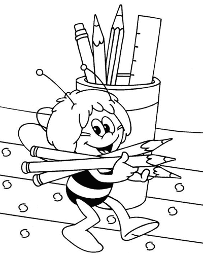 Malvorlage: Biene Maja (Karikaturen) #28303 - Kostenlose Malvorlagen zum Ausdrucken