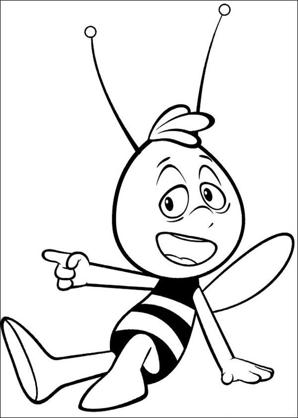 Malvorlage: Biene Maja (Karikaturen) #28336 - Kostenlose Malvorlagen zum Ausdrucken
