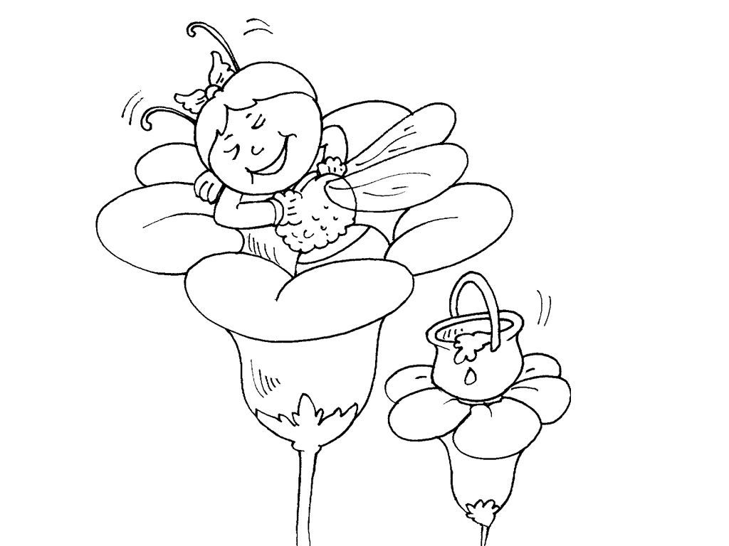 Malvorlage: Biene Maja (Karikaturen) #28359 - Kostenlose Malvorlagen zum Ausdrucken