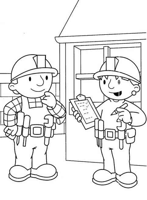 Malvorlage: Bob der Baumeister (Karikaturen) #33106 - Kostenlose Malvorlagen zum Ausdrucken