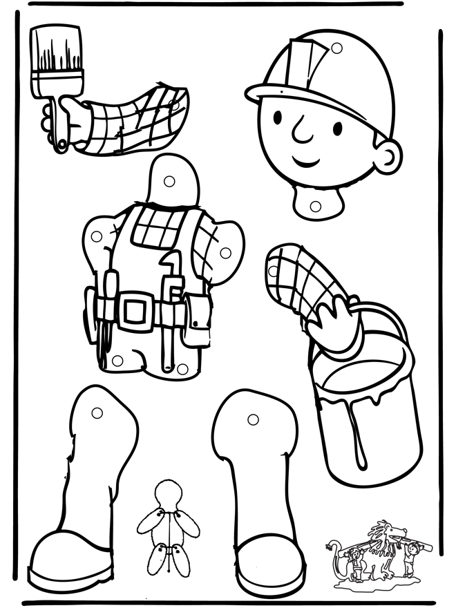 Malvorlage: Bob der Baumeister (Karikaturen) #33161 - Kostenlose Malvorlagen zum Ausdrucken
