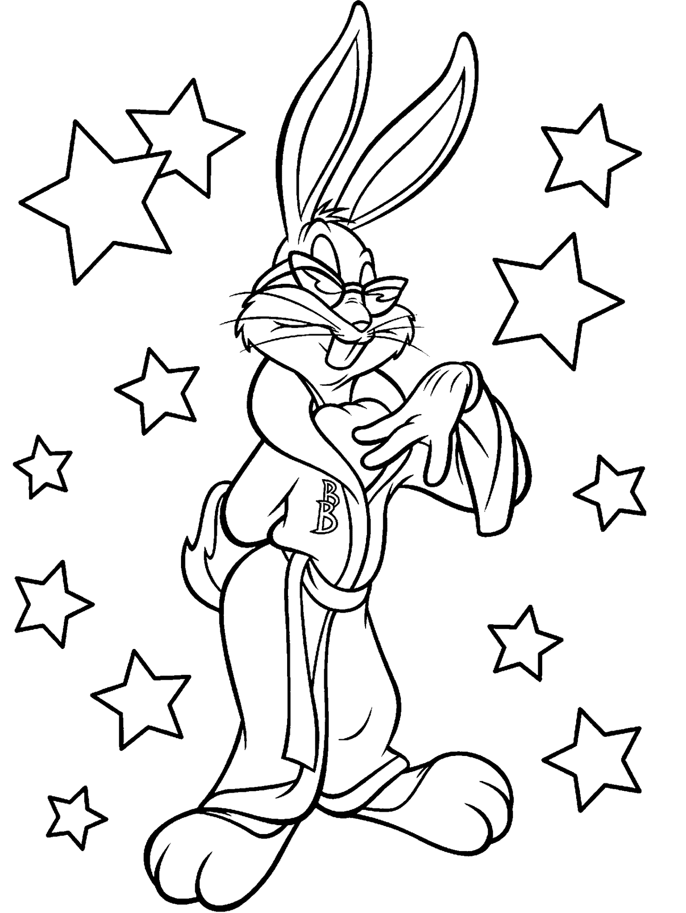 Malvorlage: Bugs Bunny (Karikaturen) #26310 - Kostenlose Malvorlagen zum Ausdrucken