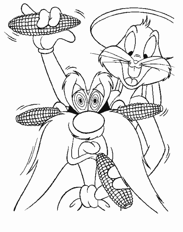 Malvorlage: Bugs Bunny (Karikaturen) #26331 - Kostenlose Malvorlagen zum Ausdrucken