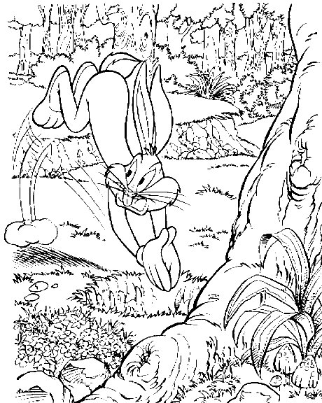 Malvorlage: Bugs Bunny (Karikaturen) #26345 - Kostenlose Malvorlagen zum Ausdrucken