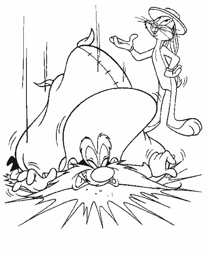 Malvorlage: Bugs Bunny (Karikaturen) #26348 - Kostenlose Malvorlagen zum Ausdrucken