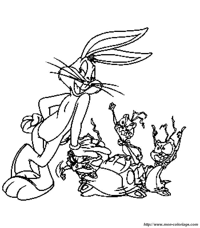 Malvorlage: Bugs Bunny (Karikaturen) #26362 - Kostenlose Malvorlagen zum Ausdrucken