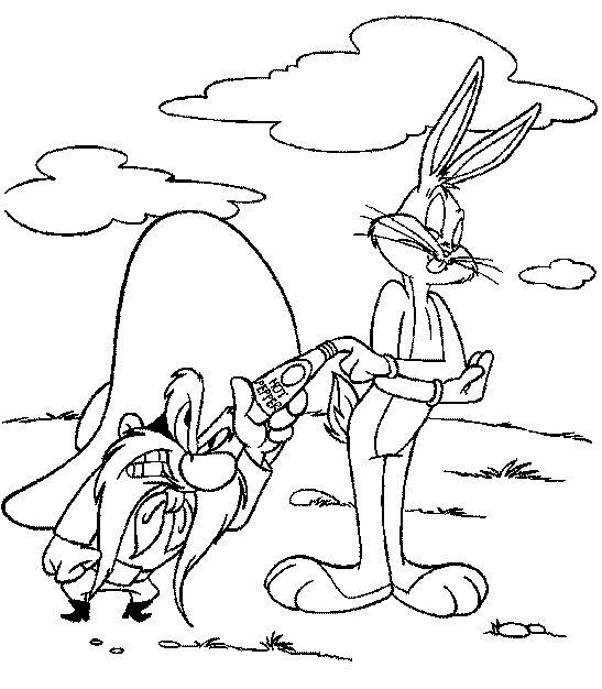 Malvorlage: Bugs Bunny (Karikaturen) #26383 - Kostenlose Malvorlagen zum Ausdrucken