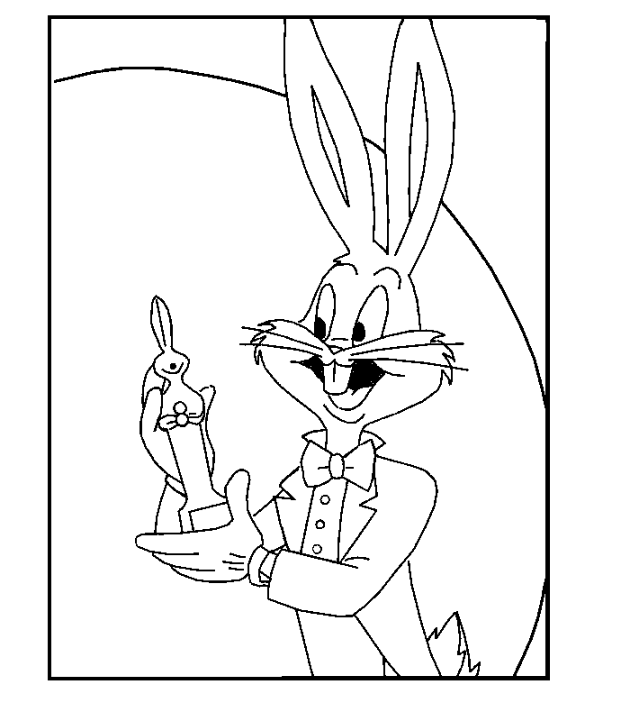 Malvorlage: Bugs Bunny (Karikaturen) #26435 - Kostenlose Malvorlagen zum Ausdrucken