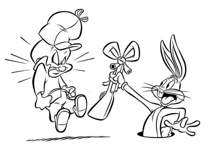 Malvorlage: Bugs Bunny (Karikaturen) #26442 - Kostenlose Malvorlagen zum Ausdrucken