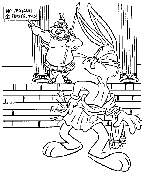 Malvorlage: Bugs Bunny (Karikaturen) #26454 - Kostenlose Malvorlagen zum Ausdrucken