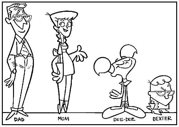 Malvorlage: Dexters Labor (Karikaturen) #50662 - Kostenlose Malvorlagen zum Ausdrucken