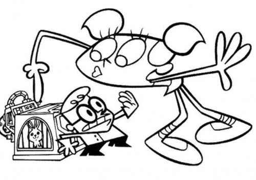 Malvorlage: Dexters Labor (Karikaturen) #50681 - Kostenlose Malvorlagen zum Ausdrucken