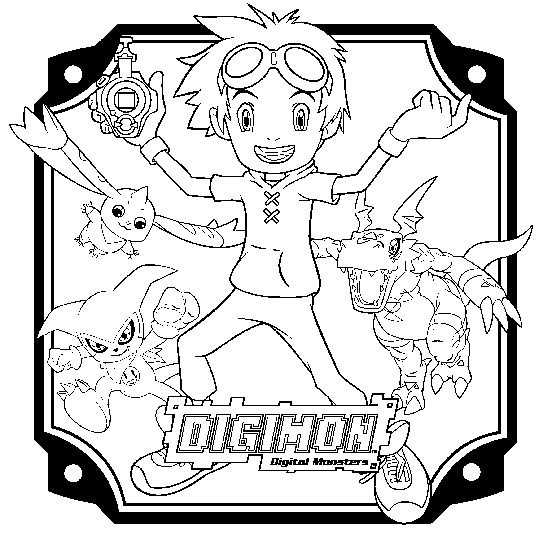 Malvorlage: Digimon (Karikaturen) #51591 - Kostenlose Malvorlagen zum Ausdrucken