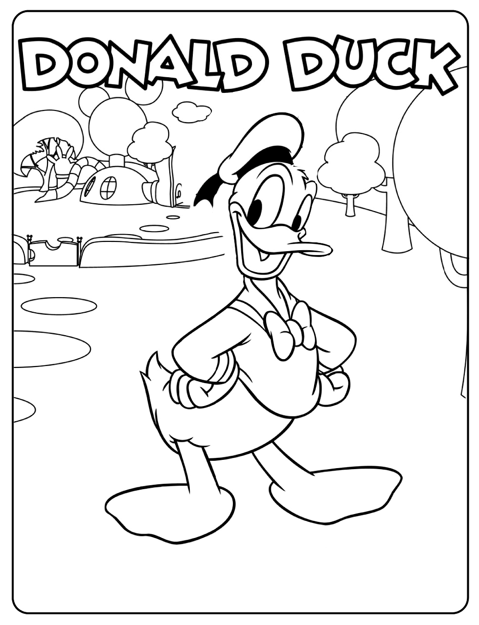 Malvorlage: Donald Duck (Karikaturen) #30134 - Kostenlose Malvorlagen zum Ausdrucken