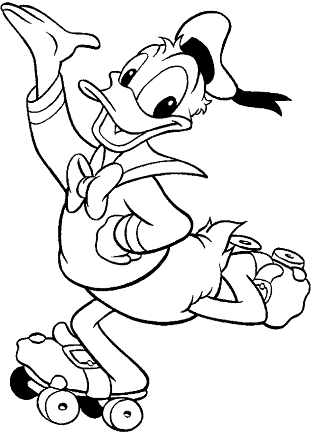 Malvorlage: Donald Duck (Karikaturen) #30135 - Kostenlose Malvorlagen zum Ausdrucken