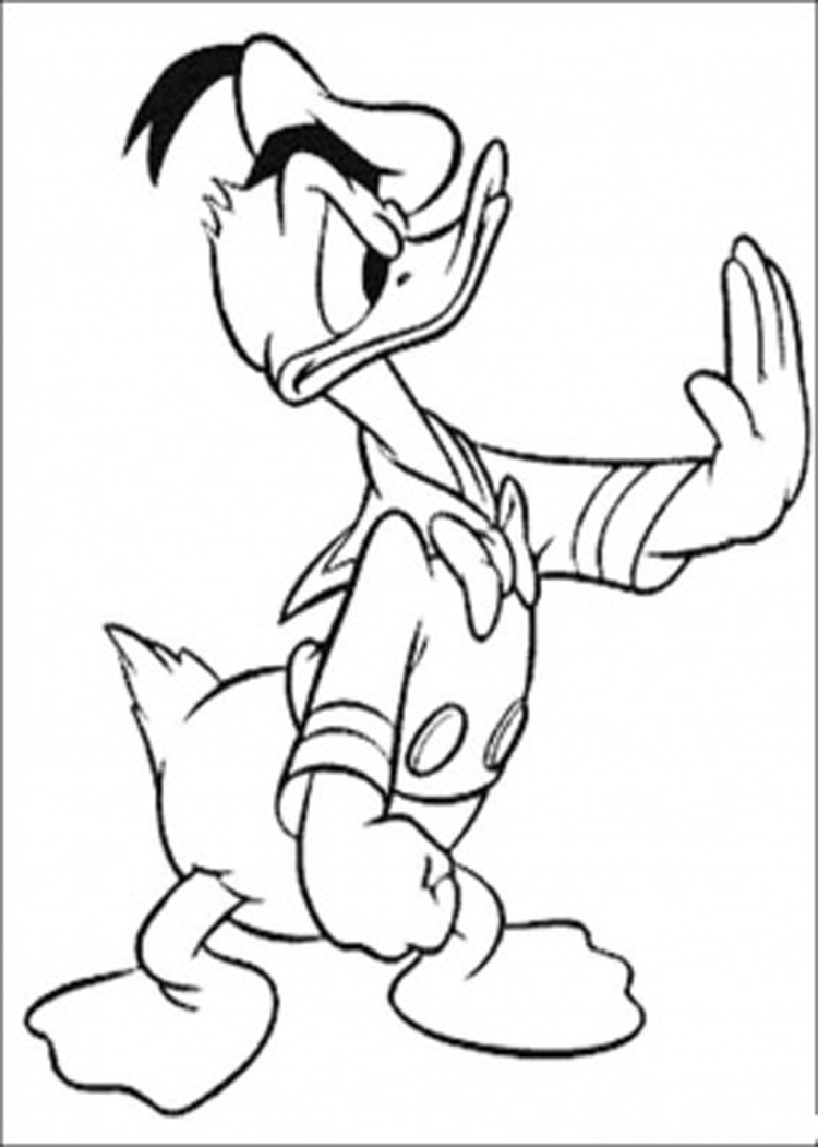 Malvorlage: Donald Duck (Karikaturen) #30153 - Kostenlose Malvorlagen zum Ausdrucken