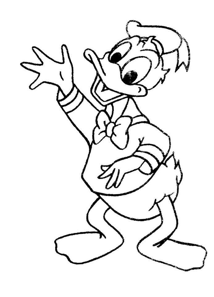 Malvorlage: Donald Duck (Karikaturen) #30181 - Kostenlose Malvorlagen zum Ausdrucken