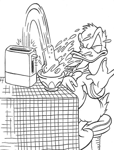 Malvorlage: Donald Duck (Karikaturen) #30186 - Kostenlose Malvorlagen zum Ausdrucken