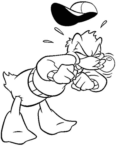 Malvorlage: Donald Duck (Karikaturen) #30193 - Kostenlose Malvorlagen zum Ausdrucken