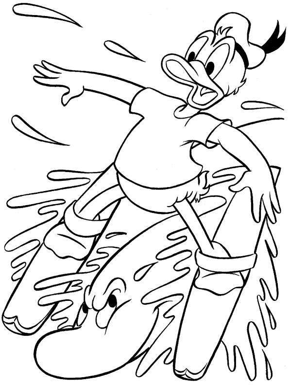 Malvorlage: Donald Duck (Karikaturen) #30238 - Kostenlose Malvorlagen zum Ausdrucken