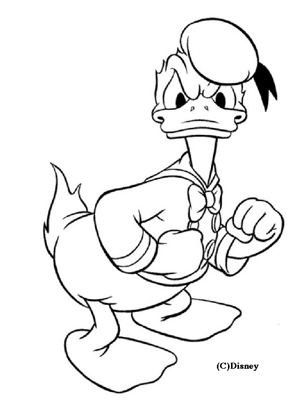 Malvorlage: Donald Duck (Karikaturen) #30274 - Kostenlose Malvorlagen zum Ausdrucken