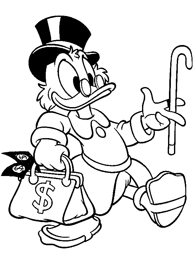 Malvorlage: Donald Duck (Karikaturen) #30276 - Kostenlose Malvorlagen zum Ausdrucken