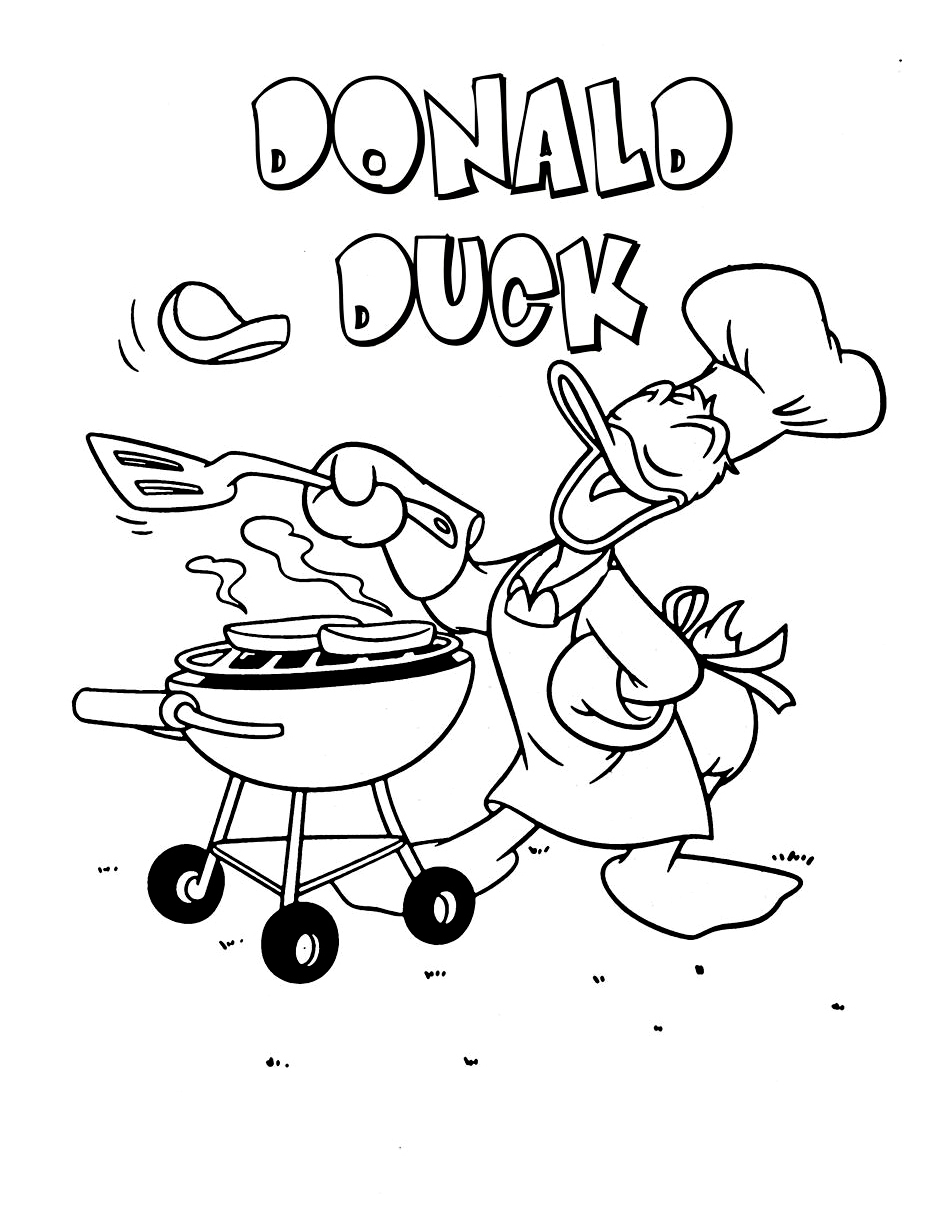 Malvorlage: Donald Duck (Karikaturen) #30282 - Kostenlose Malvorlagen zum Ausdrucken
