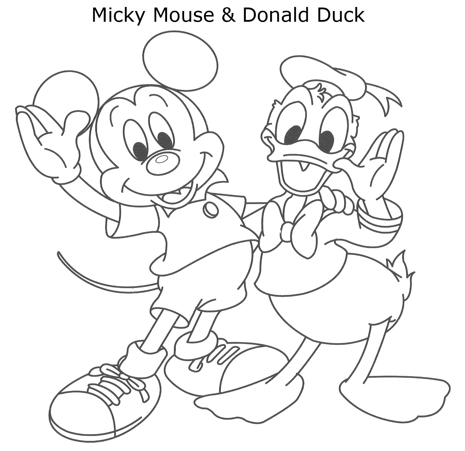 Malvorlage: Donald Duck (Karikaturen) #30311 - Kostenlose Malvorlagen zum Ausdrucken